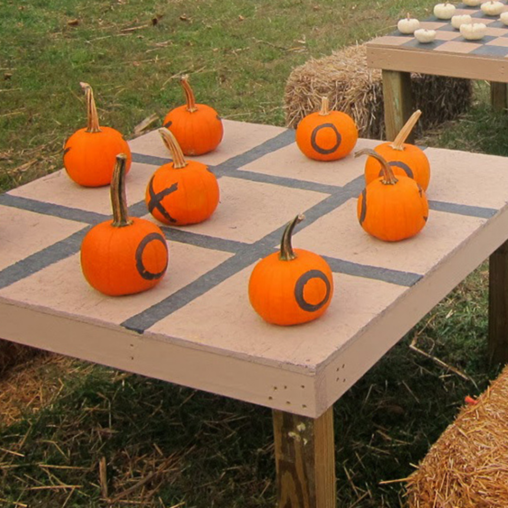 Tic tac toe pumpkin